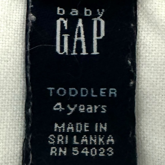 Baby Gap Preppy Oxford Boys White Button Down Shirt Bear Toddler Sz 4 Years - Picture 6 of 9